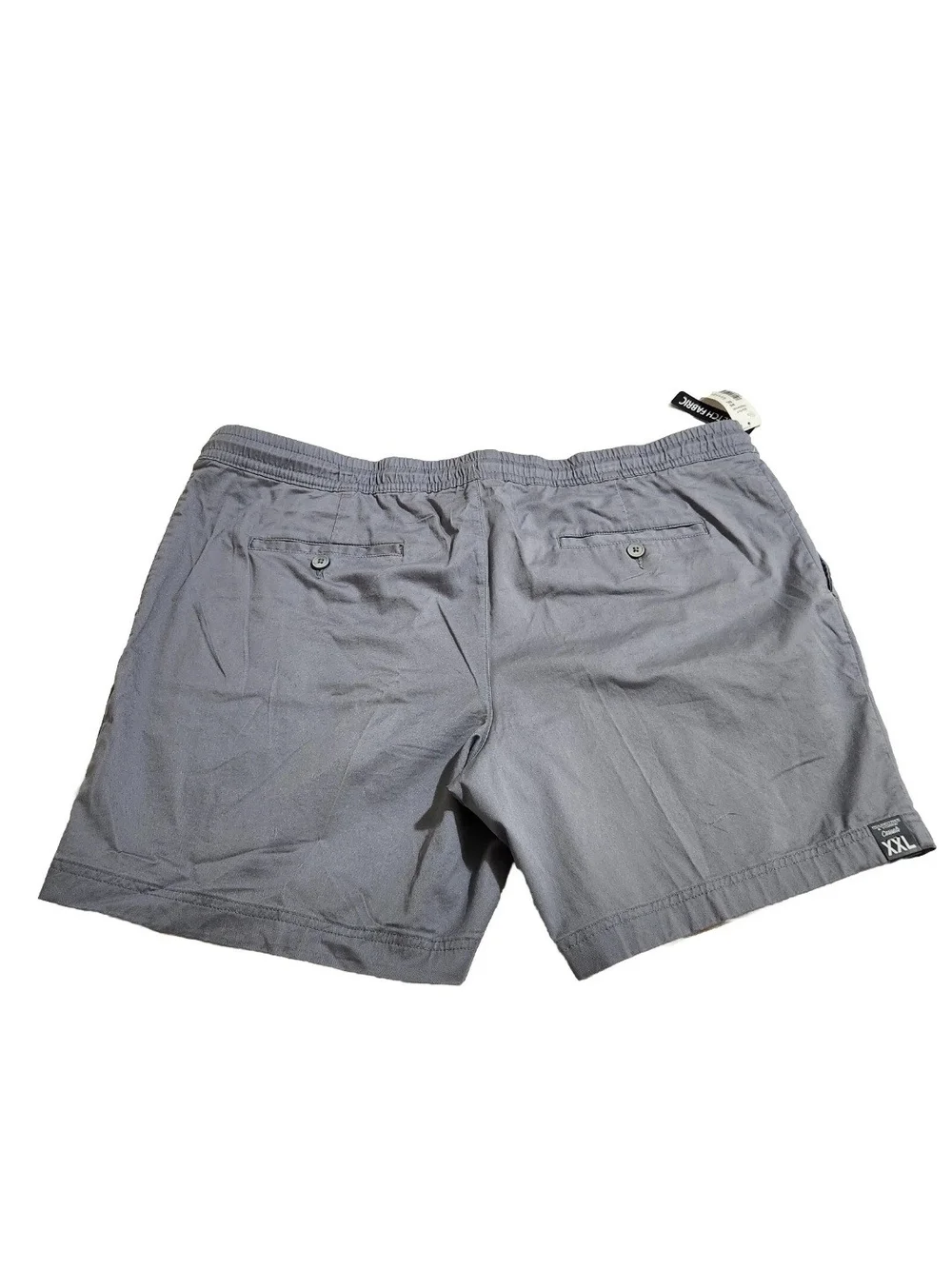 Roundtree & Yorke Mens Size XXL Shorts Drawstring Grey Flat Front Straight Fit 7